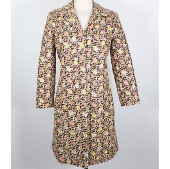 JOHNNY WAS BlYA Long Coat sz S Linen & Silk - Picture 3 of 9